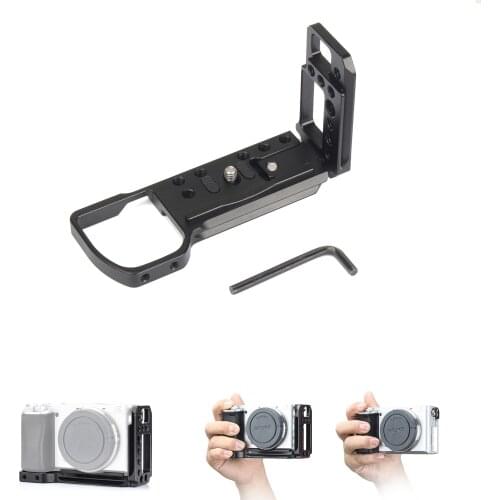 Quick Release Plate EachRig L-Bracket camera cage for Sony a6300,a6400, a6000,with Arca-Type compatible dovetail plate