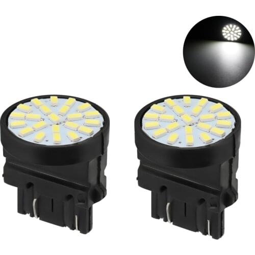 2Pcs For Chevrolet LED Bulbs 3157 White 4040 SMD Driving Daytime Running Light DRL Brake Tail Turn Signal Light Indicator Lamp