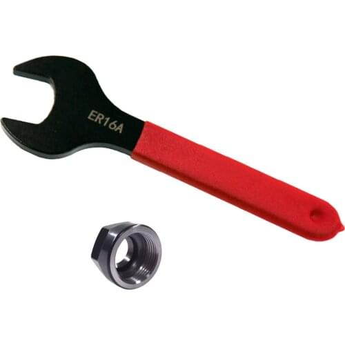 Pouvoir ER16A Type Clamping Nut And Wrench CNC Milling Lathe Precision Spanner