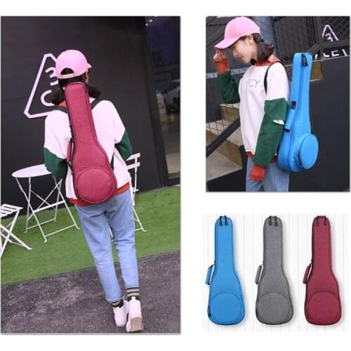 Thicken Soprano Concert Tenor Ukulele Bag Case Backpack Bag 21 23 26 Inch Ukelele Mini Guitar Accessories Parts Show