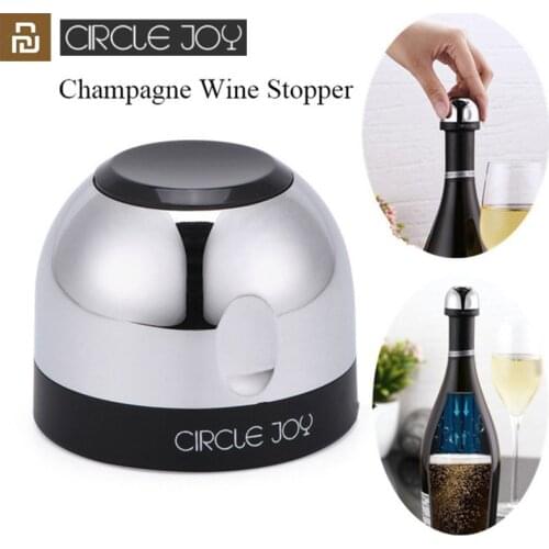Youpin Circle Joy Sparkling Wine Mini Champagne Stopper Mini Wine Stopper Rotary lock DesignVacuum Efficient Preservation