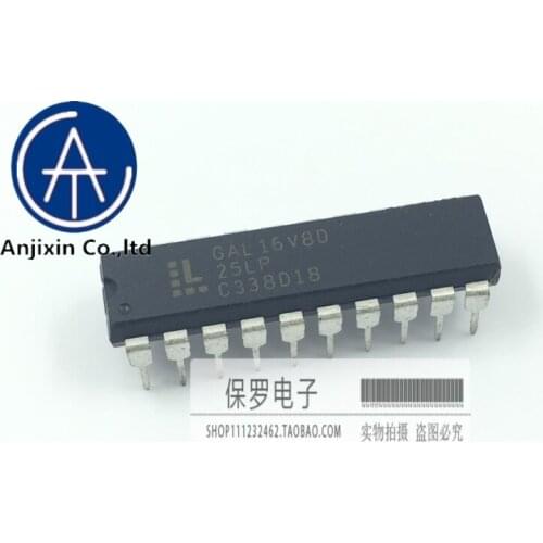 10pcs 100% orginal new real stock Programmable logic device GAL16V8D-25LP GAL16V8D DIP-20