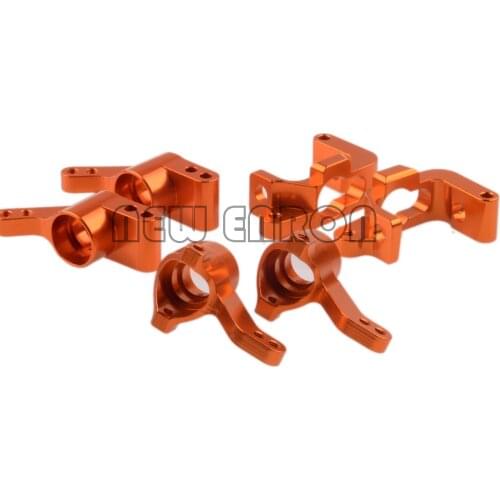 #101208 101209 6Pcs Metal Steering C-Hub Carrier Knuckle Set For RC Car Parts 1/10 HPI WR8 3.0 Flux Ken Block Bullet ST MT 3.0