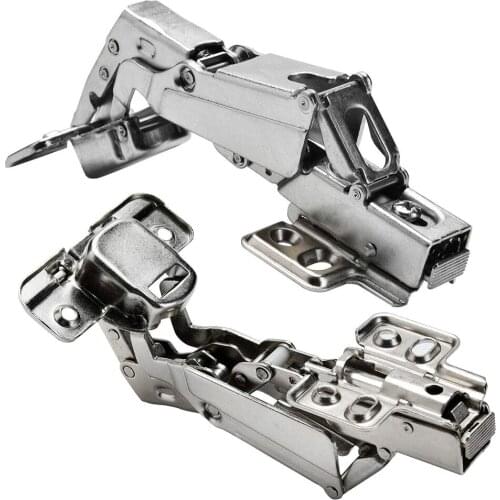 2pcs 175 Degree Hinges Frameless Cabinet Doors Hinges Concealed Hydraulically Adjustable Mounting Hinges D1