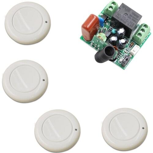 220V Mini Wireless Remote Control Switch Radio Light Switch 1CH 10A Wireless Relay Receiver W/ Transmitter Toggle 315/433Mhz