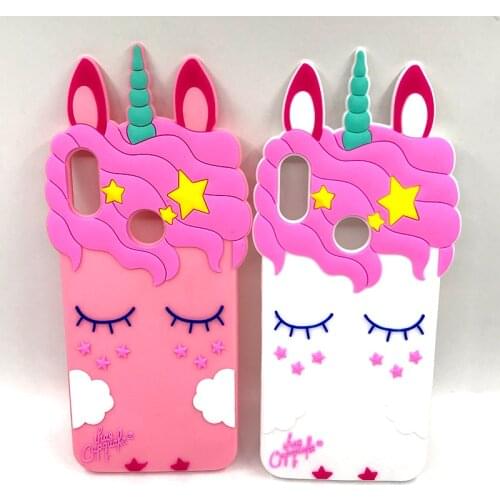3D Cute Silicone Case For Huawei Y6 2019 Case Soft Unicorn Cover For Huawei Y6 2019 Y 6 Pro Prime Y6Pro Y6Prime Y62019 MRD-LX1F