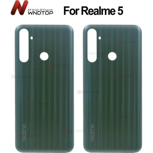 6.5"For Oppo Realme 5 Back Housing Back Cover Battery Case For Realme 5 Battery Cover Replacement