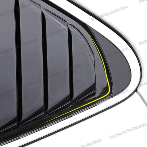 Lsrtw2017 Carbon Fiber Car Rear Window Triangle Shutter Panel Styling for Toyota Camry Xv70 2018 2019 2020 Accessories Auto