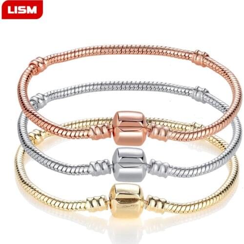 Base Chain Snake Bracelet Original Bracelets Gifts Girls Sieraden for Women Jewelry Fashion Mary Bangles Accessories