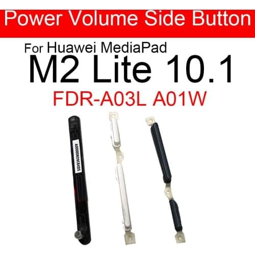 Volume & Power ON/OFF Side Button Flex Cable For Huawei MediaPad M2 Lite 10.1 FDR-A03L A01W USB Charging Cover Replacement