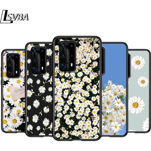 Beautiful Flower Daisy For Huawei P Smasrt 2018 2019 2020 2021 Smart S/Z Smart Plus Smart Pro Black Soft Cover Phone Case