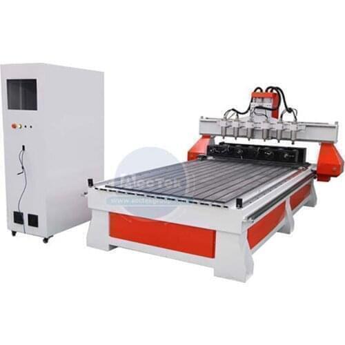 Multi purpose woodworking machines with 6 heads cnc router for wood