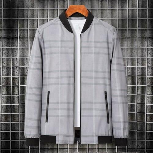 Hawaifish brand mens jacket 2021 new style stand collar business casual windbreaker men high quality fashion jaqueta masculina