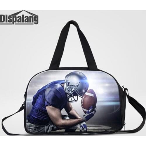 Rugbyball Footballs Travel Bags Men Hand Luggage Sporty Duffle Bag Canvas Weekend Bags Multifunctional Overnight With Shoes Unit