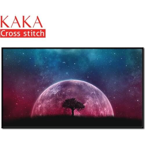 Cross stitch kits,Embroidery needlework sets with printed pattern,11CT-canvas for Home Decor Painting,Landscape Full NCKS052