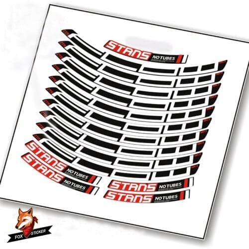 26er 27.5er 29er MTB rim Stickers/Decals of Mountain Bike/bicycle wheelset for stans NOTUBES FLOW MK3