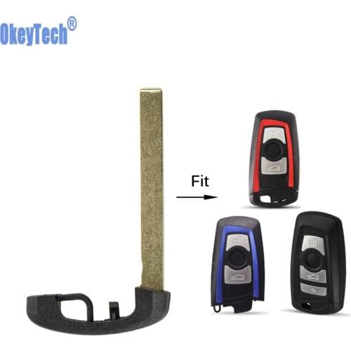 OkeyTech Uncut Emergency Insert Small Key Blank Blade For BMW 1 3 5 6 7 Series X3 X4 F30 F10 E46 E90 E60 E39 Smart Key Card