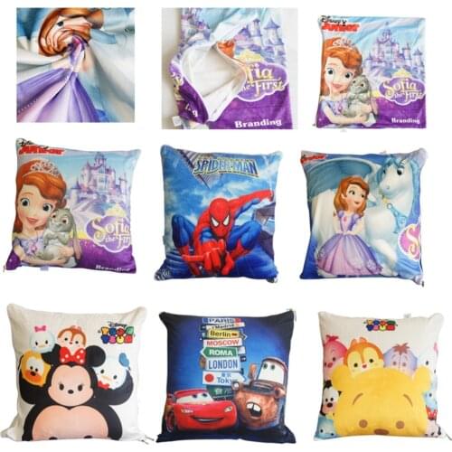 New Disney Lightning McQueen Car Decorative/nap Pillow Cases Cushion Cover 1 Piece on Bed Mickey Minnie Mouse Children Gift