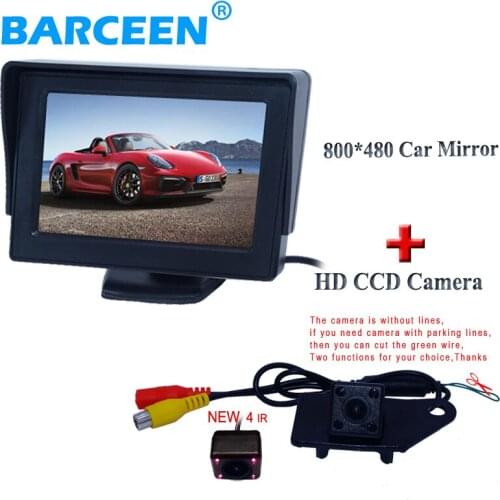Original car rear view camera and 4.3"car rear monitor set bring 4 ir black suitable for MITSUBISHI RVR ASX 2013/2014