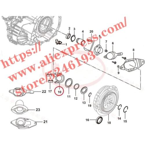 Gearbox bearings for BYD S6 F5 Suri F6 Sirui G5 Dry double clutch release bearing shift fork 1.5TID AT 6DT25