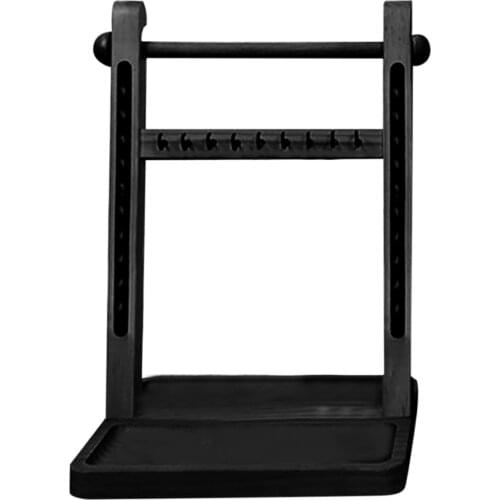 With Wooden Tray Necklace Earrings Jewelry Organizer Bracelets Home Ring Storage Tower Tabletop Rack Display Stand Dresser Watch