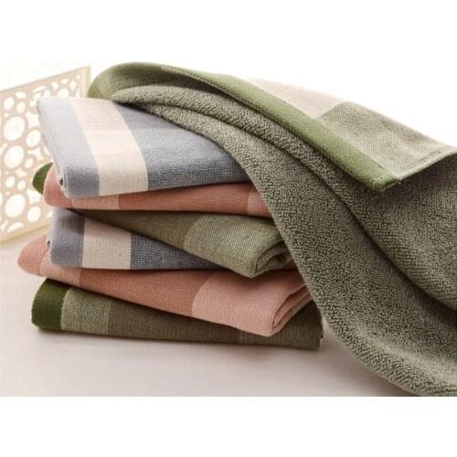 Hand Face Towels Daily Use Home Textile Square Towels Bath Towel 35x35cm Baby Children Cotton Gauze Plaid Towel Kids Bibs