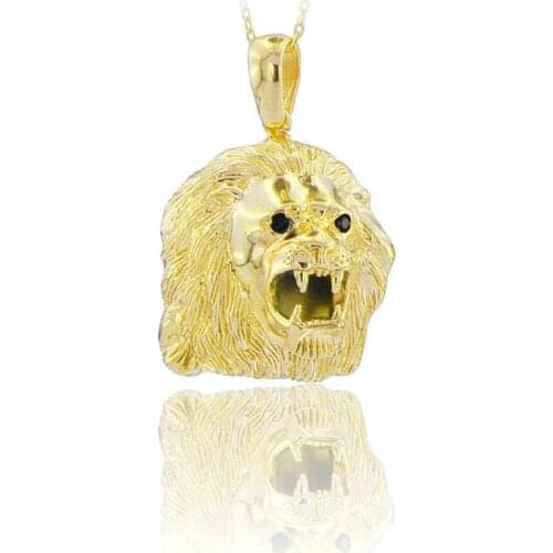 Roaring Tiger Necklace 925 Sterling Silver Unisex Silver Necklace