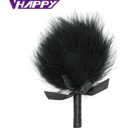 Adult Games Teasing Feather Whip Sex Toys For Couples Novelty Sexy Tickler Body Stimulation Massager Sex Products VP-Ff010001A