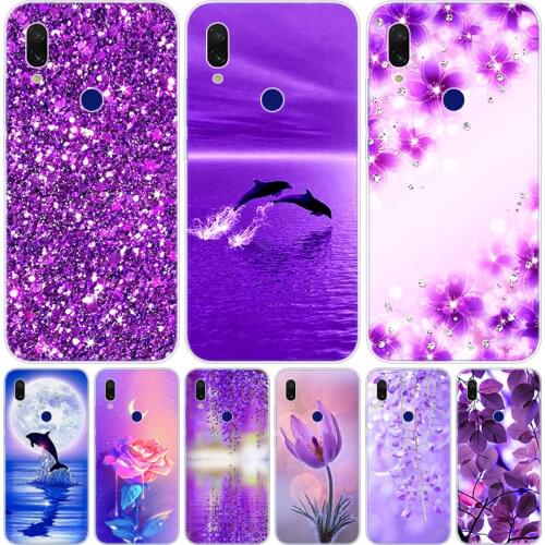 Infinity on purple Silicone Case for Xiaomi Redmi K20 5X 6X Play A1 A2 8 Lite 7A 6A S2 Y2 Y3 Note 4X 5 6 7 Pro F1 Soft Cover