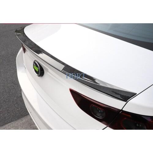 FOR Automobile parts spoiler new sedan Mazda 3 2019 2020 Mazda3 car trunk rear tail spoiler High quality CARBON FIBRE M3