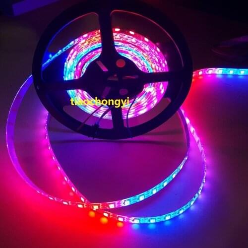 5M 300LED WS2812B 5050 RGB 5V Epoxy LED Strip Light Individual Waterproof IP65