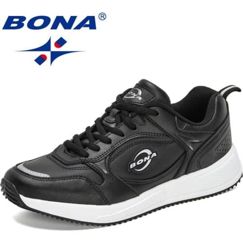 BONA 2021 New Designers Classics Casual Shoes Men Spring Autumn Korea Style Loafers Fashion Man Lace-Up Flat Shoes Walking Shoes