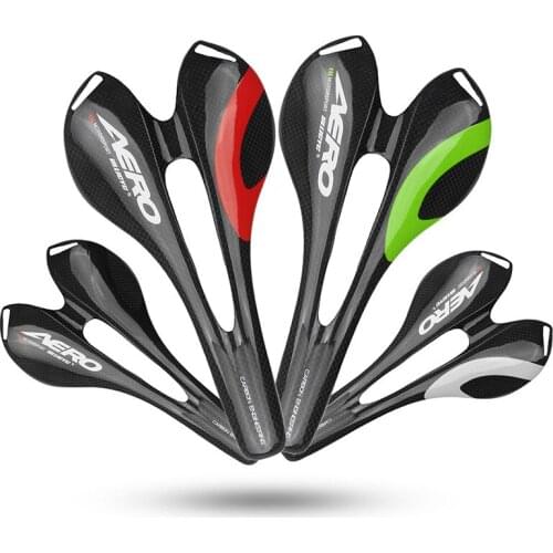 Color 3k Glossy/matte Carbon Bicycle Ride Ultralight Full Carbon Fiber Mountain Road Bike Bicycle Seat Saddle Riding Accessories