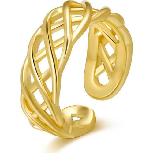 Vintage Reseau Anillo Adjustable Finger Rings For Women Men Party Gift Gold Midi Ring Fshion Jewelry