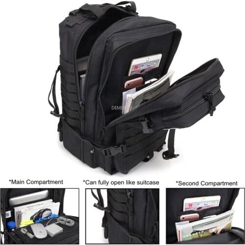 Military Molle Backpack Large Capacity Outdoor Hiking Climbing Mountaineering Bags Durable Tactical Combat Training Backpacks