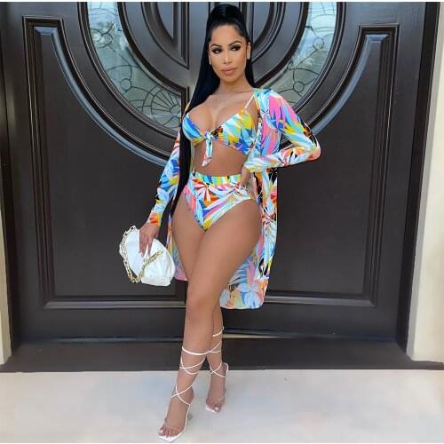 Tie Dye Women Sets Clothes 2021 Black Girl Top Tee + Shorts + Long Sleeve Jacket Coats Summer Holiday Beach Outfits