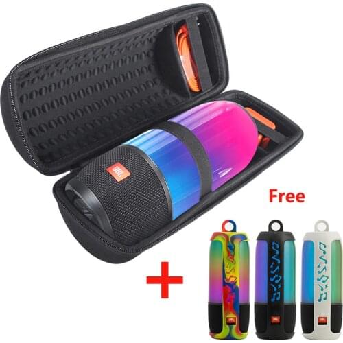 2 in 1 Hard EVA Carry Zipper Storage Box Bag+ Soft Silicone Case Cover For JBL Pulse 3 Bluetooth Speaker For JBL Pulse3 Column