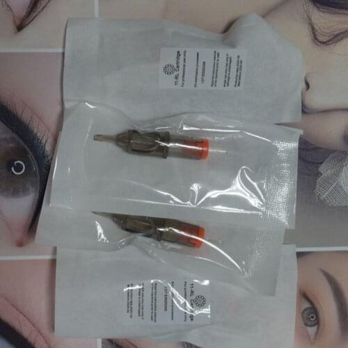 50/100 Pcs Cartridge Tattoo Needles 11 RL Disposable Sterilized Safety Tattoo Needle for Cartridge Machines Grips