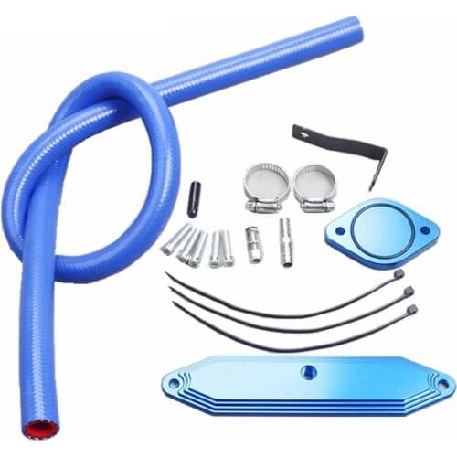 Aluminum EGR Delete Kit EGR Removal Kit Blanking Bypass FOR Ford F 2011-2014 V8 Trucks F-250 F-350 F-450 F-550