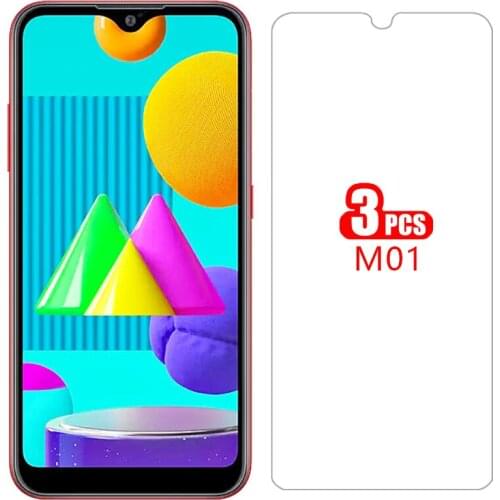 Case for samsung m01 cover screen protector tempered glass on samsun galaxy m 01 01m protective phone coque bag samsungm01 n01
