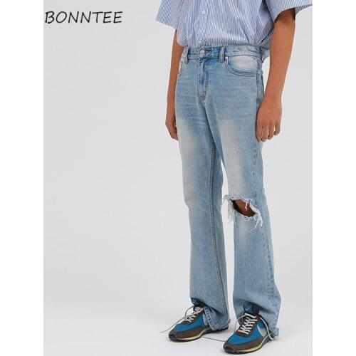 Jeans Womens Spring Vintage Leisure Streetwear Loose Hole Female New Fashion Soft Simple All-match Chic Daily Fit Korean Style