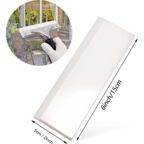 EHDIS 6’’ Glass Window Cleaning Tint Squeegee Blade Sticker Car Wrap Vinyl Film Durable Rubber Scraper Auto Glue Remover Brush