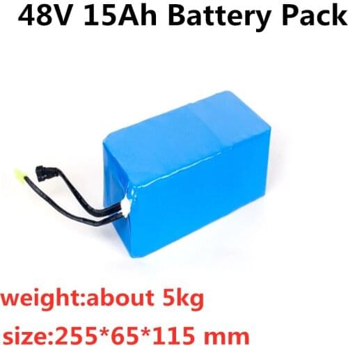 GTK 48V 15Ah ebike battery pack 13S6P 500W li-ion battery for electric bicycle rechargeable battery power tools+3A charger