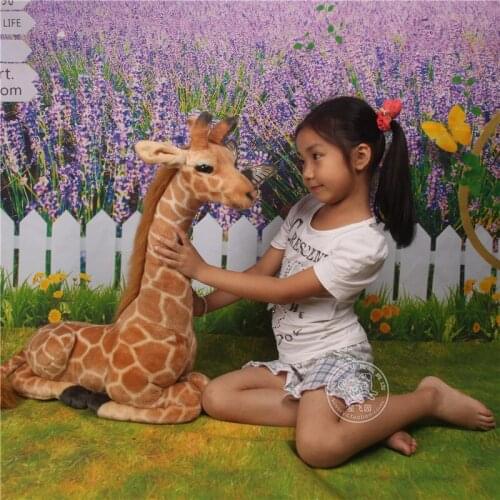About 53cm simulation giraffe plush toy Christmas gift birthday gift h564