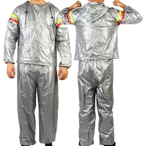 Fitness Weight Loss Sweat Sauna Suit Exercise Gym Anti-Rip Sauna Suit Waterproof Fat Burning Fitness Sweat Suit Dropshipping