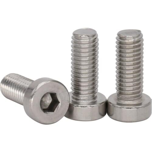 M4 M4*6 M4x6 M4*8 M4x8 304 Stainless Steel 304ss DIN7984 Hex Hexagon Socket Allen Head Cap Screw With Reduced Head