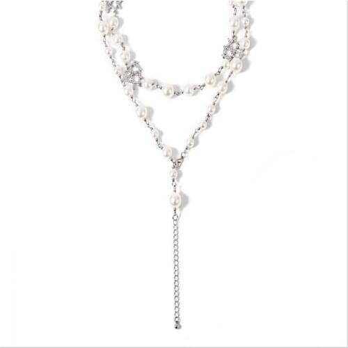 Fashionable long ladies pendant Y necklace