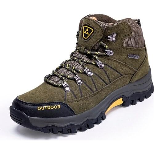 New Winter Mens Ankle Boots Comfortable Breathable Mens Boots Wear-resistant Rubber Platform Work Boots Outdoor Mens Sneakers