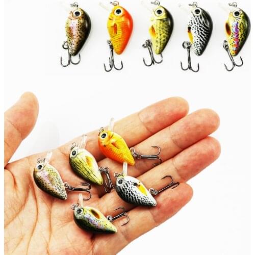 5PCS Fishing Lures Bionic Mini Minnow Bait 3D Eyes Artificial Hard Bait Wobblers Crankbait Hook Perch Carp Fishing Tackle