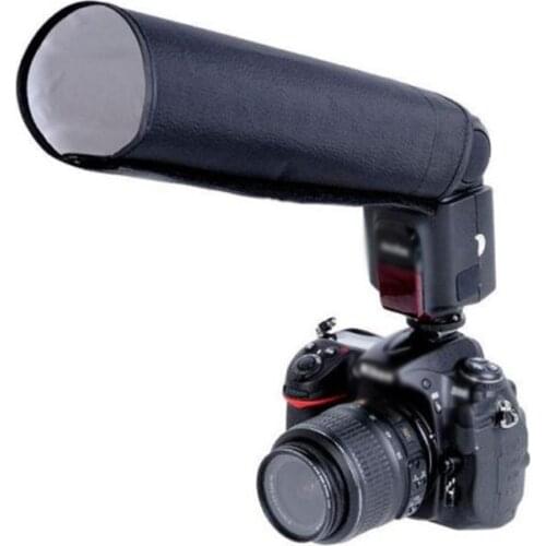 Hot Sale Universal Speedlight Reflector Snoot Sealed Light Flash Beam Pad Softbox Diffuser Bender for Canon Nikon Speedlite